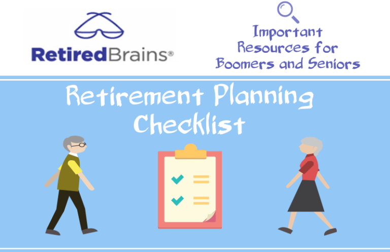 Retiredbrains: Important Resources For Boomers And Seniors 