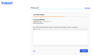 How to post a job on Indeed?